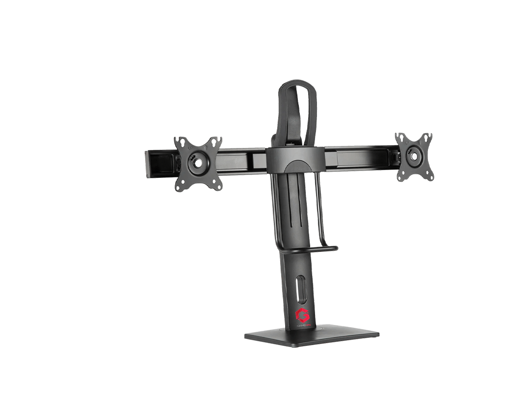 GAMEON GO-2052 Easy To Adjust Vertical Lift Dual Screen Monitor Stand For Gaming And Office Use, 17 GAMEON GO-2052 Easy To Adjust Vertical Lift Dual Screen Monitor Stand For Gaming And Office Use, 17